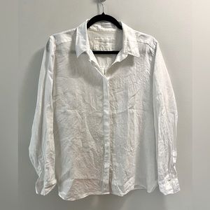 Linen collared shirt by M&S